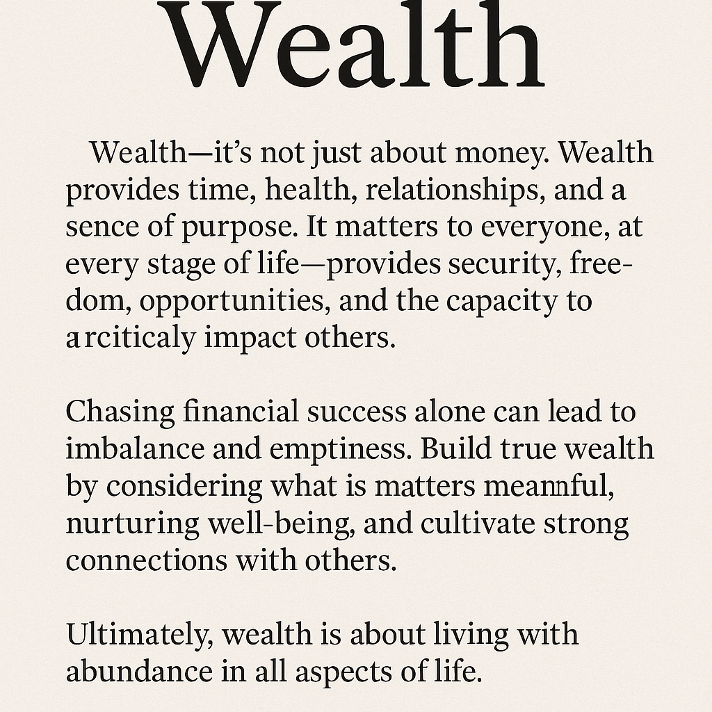 Wealth