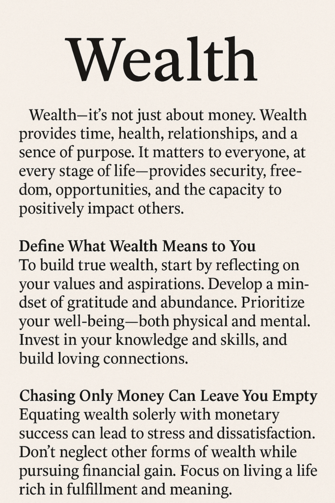 wealth