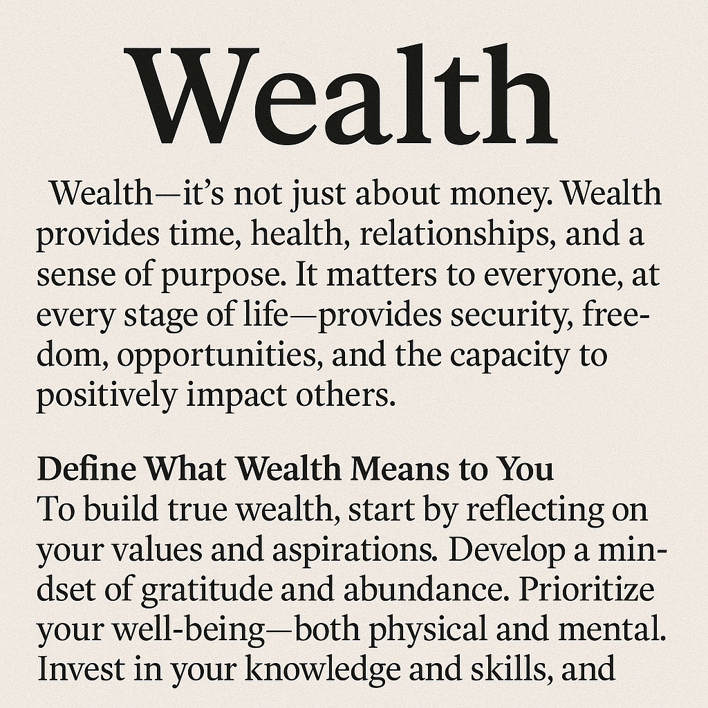 wealth